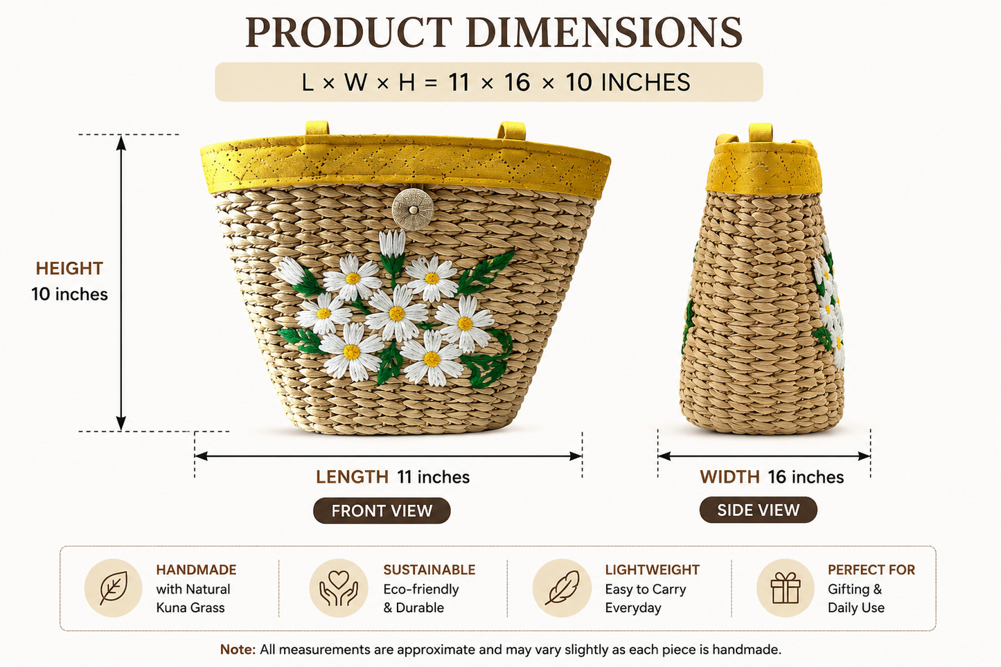 Oval Basket Bag